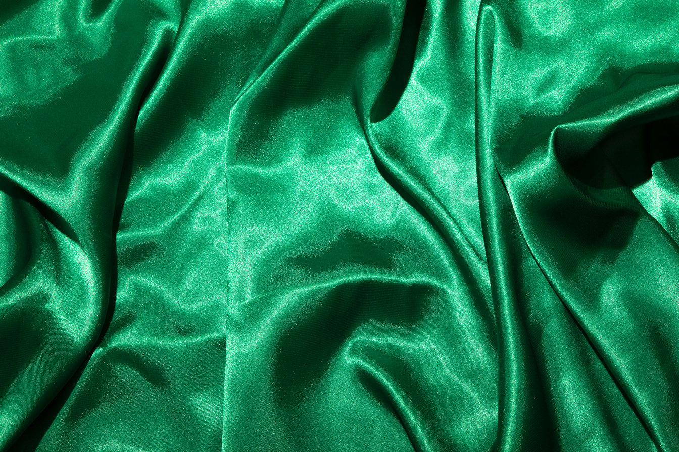 Green Silk Fabric