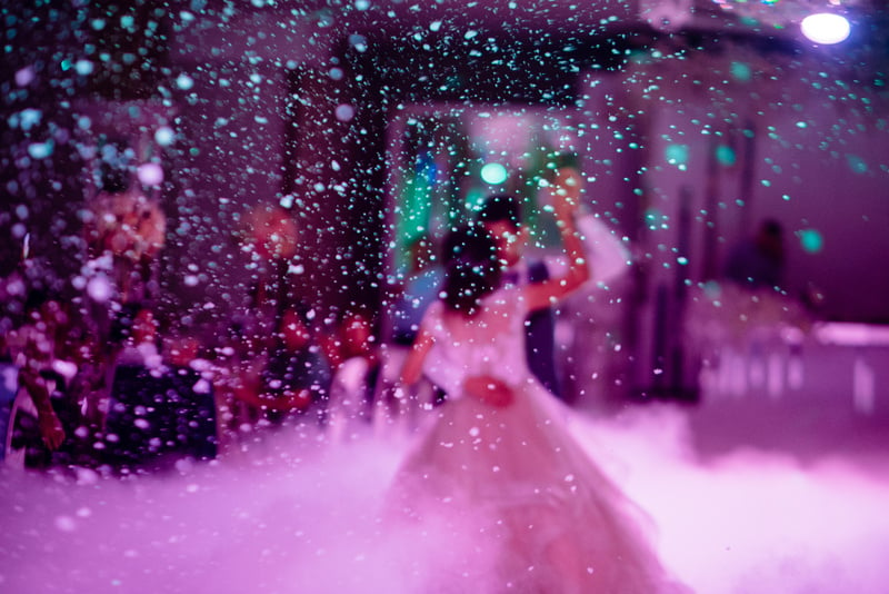 Wedding dance of the bride and groom. The first dance of the bride and groom at the wedding